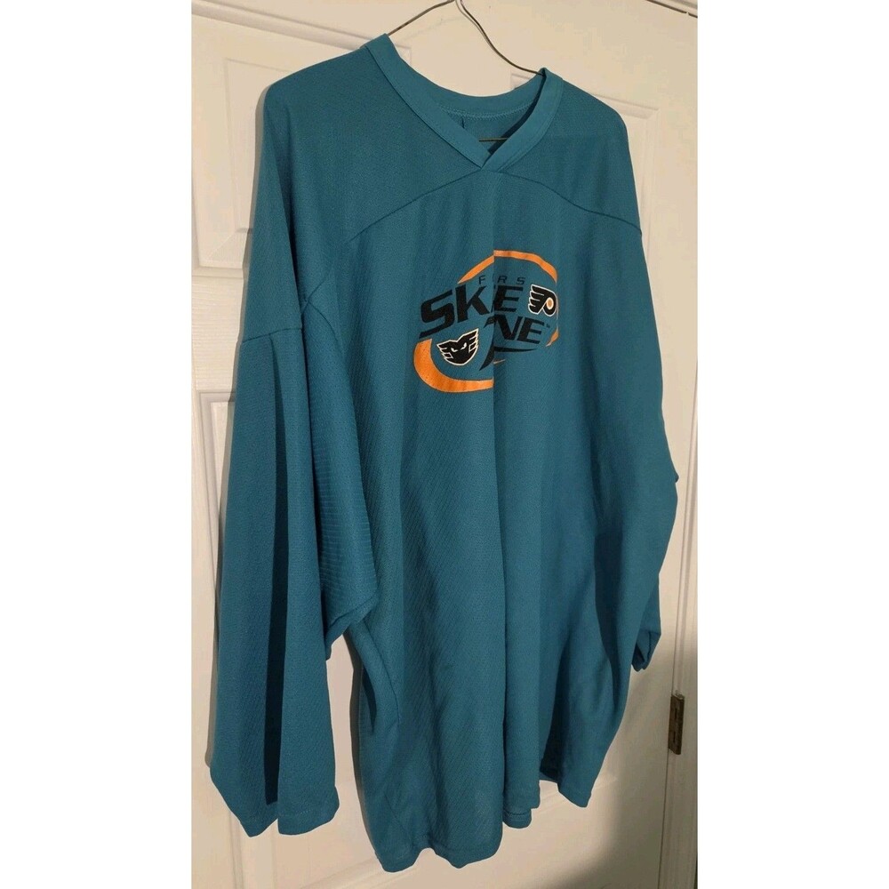 Skatezone #97 Philadelphia Flyers Jersey Retro Hockey XXL Adult Size Teal CCM